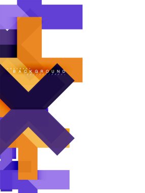 Çok renkli soyut geometrik şekiller, geometri arka plan web afiş için