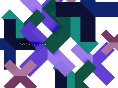 Çok renkli soyut geometrik şekiller, geometri arka plan web afiş için