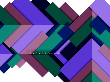 Çok renkli soyut geometrik şekiller, geometri arka plan web afiş için