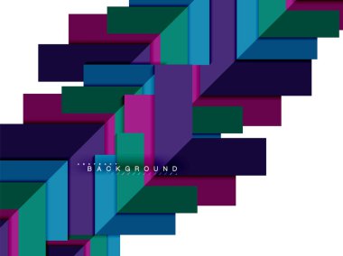 Çok renkli soyut geometrik şekiller, geometri arka plan web afiş için