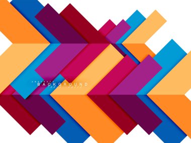 Çok renkli soyut geometrik şekiller, geometri arka plan web afiş için