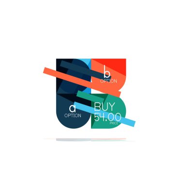 En az daire temiz soyut seçeneği adım Infographic tasarım öğesi, geometrik şekiller - Tur kareler, daireler ve satırları düzeni ile örnek metin