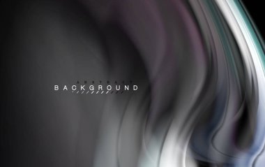 Sıvı sıvı renkler tasarım, renkli mermer veya plastik dalgalı doku arka plan, siyah, iş veya teknoloji sunu veya web broşür için parlak renkli öğeleri kapak tasarımı, duvar kağıdı