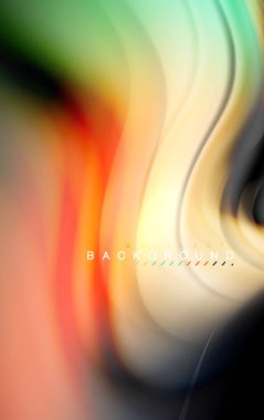 Sıvı sıvı renkler tasarım, renkli mermer veya plastik dalgalı doku arka plan, siyah, iş veya teknoloji sunu veya web broşür için parlak renkli öğeleri kapak tasarımı, duvar kağıdı