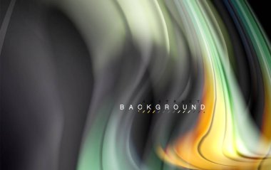 Sıvı sıvı renkler tasarım, renkli mermer veya plastik dalgalı doku arka plan, siyah, iş veya teknoloji sunu veya web broşür için parlak renkli öğeleri kapak tasarımı, duvar kağıdı