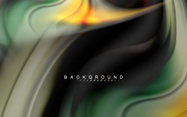 Sıvı sıvı renkler tasarım, renkli mermer veya plastik dalgalı doku arka plan, siyah, iş veya teknoloji sunu veya web broşür için parlak renkli öğeleri kapak tasarımı, duvar kağıdı