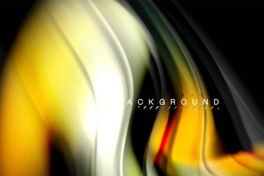 Sıvı sıvı renkler tasarım, renkli mermer veya plastik dalgalı doku arka plan, siyah, iş veya teknoloji sunu veya web broşür için parlak renkli öğeleri kapak tasarımı, duvar kağıdı