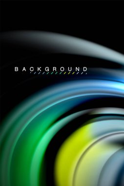 Sıvı sıvı renkler tasarım, renkli mermer veya plastik dalgalı doku arka plan, siyah, iş veya teknoloji sunu veya web broşür için parlak renkli öğeleri kapak tasarımı, duvar kağıdı