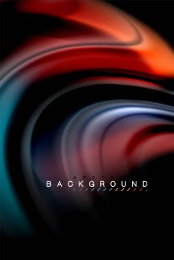 Sıvı sıvı renkler tasarım, renkli mermer veya plastik dalgalı doku arka plan, siyah, iş veya teknoloji sunu veya web broşür için parlak renkli öğeleri kapak tasarımı, duvar kağıdı