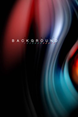 Sıvı sıvı renkler tasarım, renkli mermer veya plastik dalgalı doku arka plan, siyah, iş veya teknoloji sunu veya web broşür için parlak renkli öğeleri kapak tasarımı, duvar kağıdı