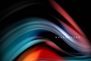 Sıvı sıvı renkler tasarım, renkli mermer veya plastik dalgalı doku arka plan, siyah, iş veya teknoloji sunu veya web broşür için parlak renkli öğeleri kapak tasarımı, duvar kağıdı