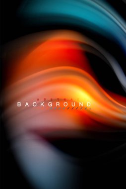 Sıvı sıvı renkler tasarım, renkli mermer veya plastik dalgalı doku arka plan, siyah, iş veya teknoloji sunu veya web broşür için parlak renkli öğeleri kapak tasarımı, duvar kağıdı