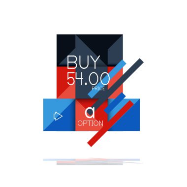 Kare seçeneğinin Infographic afiş. Bilgi ve veri görselleştirme, geometrik tasarım