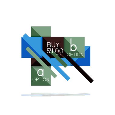 Kare seçeneğinin Infographic afiş. Bilgi ve veri görselleştirme, geometrik tasarım