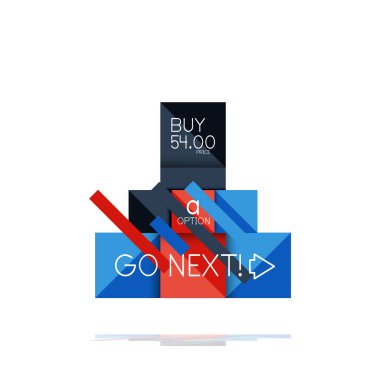 Kare seçeneğinin Infographic afiş. Bilgi ve veri görselleştirme, geometrik tasarım