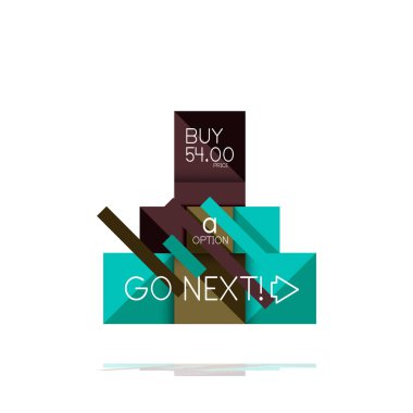 Kare seçeneğinin Infographic afiş. Bilgi ve veri görselleştirme, geometrik tasarım