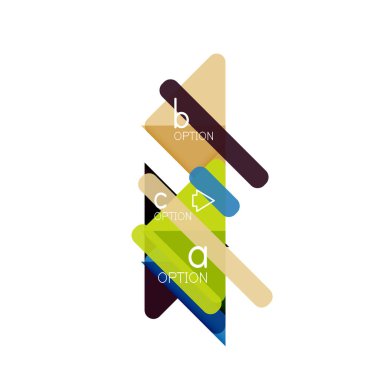 Üçgen veri görselleştirme tasarım, seçenek Infographic düzen