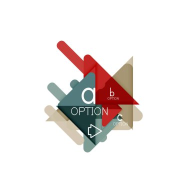 Üçgen veri görselleştirme tasarım, seçenek Infographic düzen