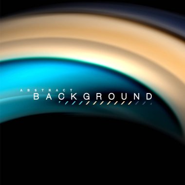 Sıvı karıştırma renkler dalga arka plan tasarlamak vektör. Renkli örgü dalgalar. Vektör çizim