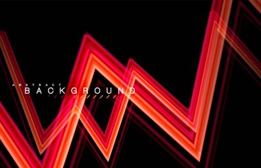 Sıvı çok renkli çizgilerle oluşturulan geometrik şekiller