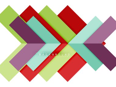 Çok renkli soyut geometrik şekiller, geometri arka plan web afiş için