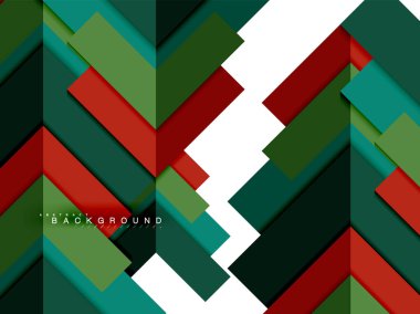 Çok renkli soyut geometrik şekiller, geometri arka plan web afiş için