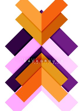 Çok renkli soyut geometrik şekiller, geometri arka plan web afiş için