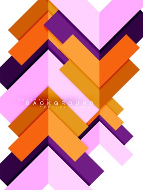 Çok renkli soyut geometrik şekiller, geometri arka plan web afiş için