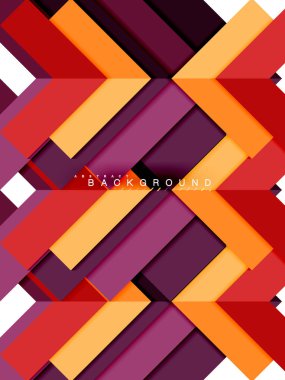 Çok renkli soyut geometrik şekiller, geometri arka plan web afiş için