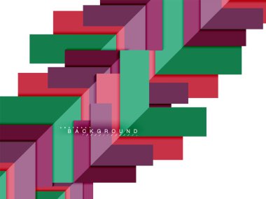 Çok renkli soyut geometrik şekiller, geometri arka plan web afiş için