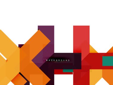 Çok renkli soyut geometrik şekiller, geometri arka plan web afiş için