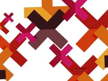 Çok renkli soyut geometrik şekiller, geometri arka plan web afiş için