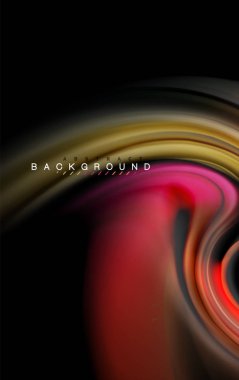 Sıvı sıvı renkler tasarım, renkli mermer veya plastik dalgalı doku arka plan, siyah, iş veya teknoloji sunu veya web broşür için parlak renkli öğeleri kapak tasarımı, duvar kağıdı