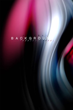 Sıvı sıvı renkler tasarım, renkli mermer veya plastik dalgalı doku arka plan, siyah, iş veya teknoloji sunu veya web broşür için parlak renkli öğeleri kapak tasarımı, duvar kağıdı