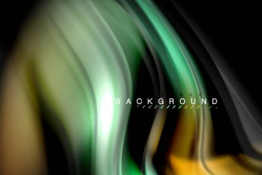 Sıvı sıvı renkler tasarım, renkli mermer veya plastik dalgalı doku arka plan, siyah, iş veya teknoloji sunu veya web broşür için parlak renkli öğeleri kapak tasarımı, duvar kağıdı