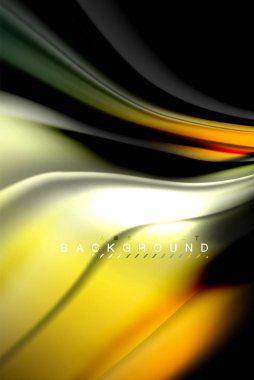 Sıvı sıvı renkler tasarım, renkli mermer veya plastik dalgalı doku arka plan, siyah, iş veya teknoloji sunu veya web broşür için parlak renkli öğeleri kapak tasarımı, duvar kağıdı