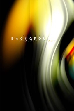 Sıvı sıvı renkler tasarım, renkli mermer veya plastik dalgalı doku arka plan, siyah, iş veya teknoloji sunu veya web broşür için parlak renkli öğeleri kapak tasarımı, duvar kağıdı