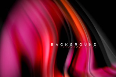 Sıvı sıvı renkler tasarım, renkli mermer veya plastik dalgalı doku arka plan, siyah, iş veya teknoloji sunu veya web broşür için parlak renkli öğeleri kapak tasarımı, duvar kağıdı