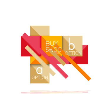 Kare seçeneğinin Infographic afiş. Bilgi ve veri görselleştirme, geometrik tasarım