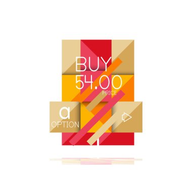 Kare seçeneğinin Infographic afiş. Bilgi ve veri görselleştirme, geometrik tasarım