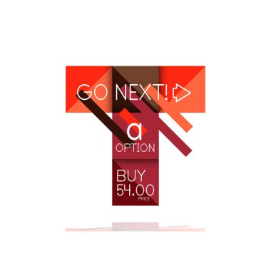 Kare seçeneğinin Infographic afiş. Bilgi ve veri görselleştirme, geometrik tasarım