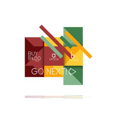 Kare seçeneğinin Infographic afiş. Bilgi ve veri görselleştirme, geometrik tasarım