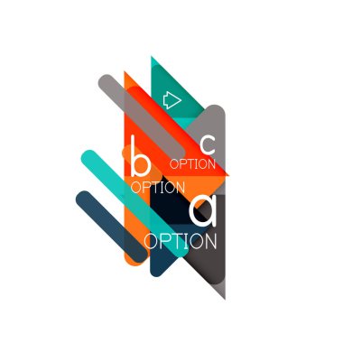 Üçgen veri görselleştirme tasarım, seçenek Infographic düzen