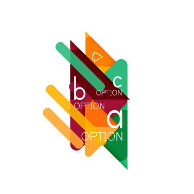 Üçgen veri görselleştirme tasarım, seçenek Infographic düzen