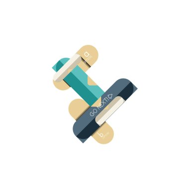 Özet satırları geometrik Infographic layoutabstract satırları geometrik Infographic düzeni, veri görselleştirme tasarım, seçeneği adım adım programı, web kutusu