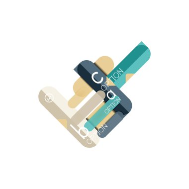 Özet satırları geometrik Infographic layoutabstract satırları geometrik Infographic düzeni, veri görselleştirme tasarım, seçeneği adım adım programı, web kutusu