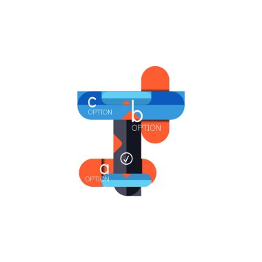 Özet satırları geometrik Infographic layoutabstract satırları geometrik Infographic düzeni, veri görselleştirme tasarım, seçeneği adım adım programı, web kutusu