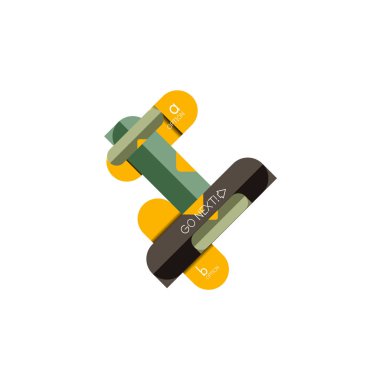 Özet satırları geometrik Infographic layoutabstract satırları geometrik Infographic düzeni, veri görselleştirme tasarım, seçeneği adım adım programı, web kutusu