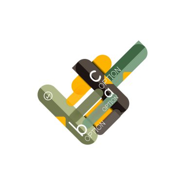 Özet satırları geometrik Infographic layoutabstract satırları geometrik Infographic düzeni, veri görselleştirme tasarım, seçeneği adım adım programı, web kutusu