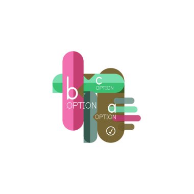 Özet satırları geometrik Infographic layoutabstract satırları geometrik Infographic düzeni, veri görselleştirme tasarım, seçeneği adım adım programı, web kutusu